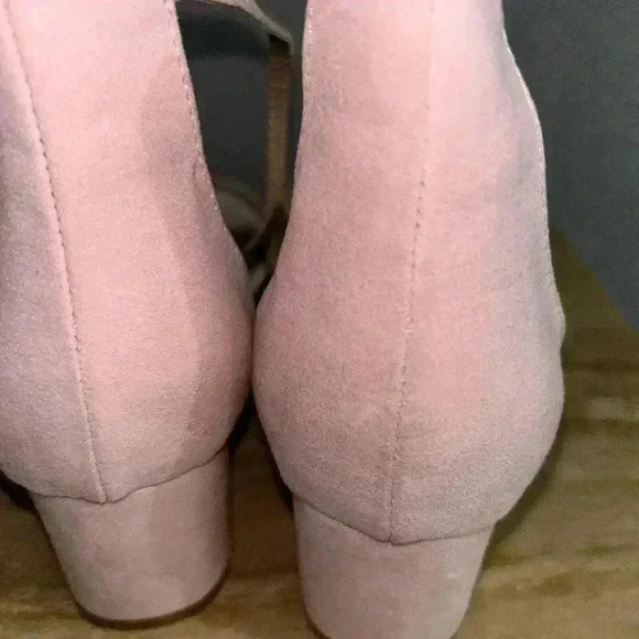 DREAM PAIRS Women's Low-Chunk Low Heel Pump Sandals Blush Pink - Picture 6 of 9